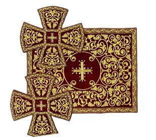 Покрівці, комплект вишитий
