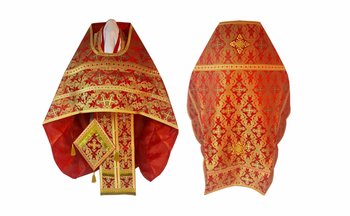 Priestly Vestments . "AJURNIY KREST" / Brocade Kiev 2M