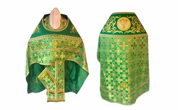 Priestly Vestments + Embroidery. "PATRIARSHIY KREST" / Brocade Kiev 2M