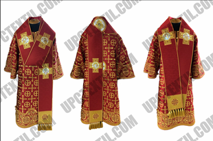 ARH028-E Bishop embroidered vestment from