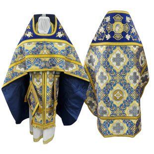 Ієрейське облачення, слов'янський стиль, комбіноване з вишивкою, 014
