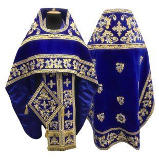 Ієрейське облачення, вишите, слов'янський крій