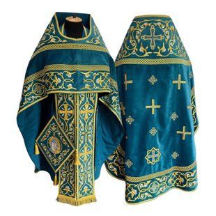 Ієрейське облачення, вишите, слов'янський крій