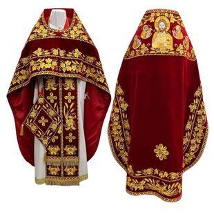 Ієрейське облачення, вишите, слов'янський крій