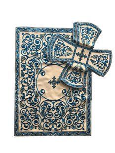 Cover set embroidery from
